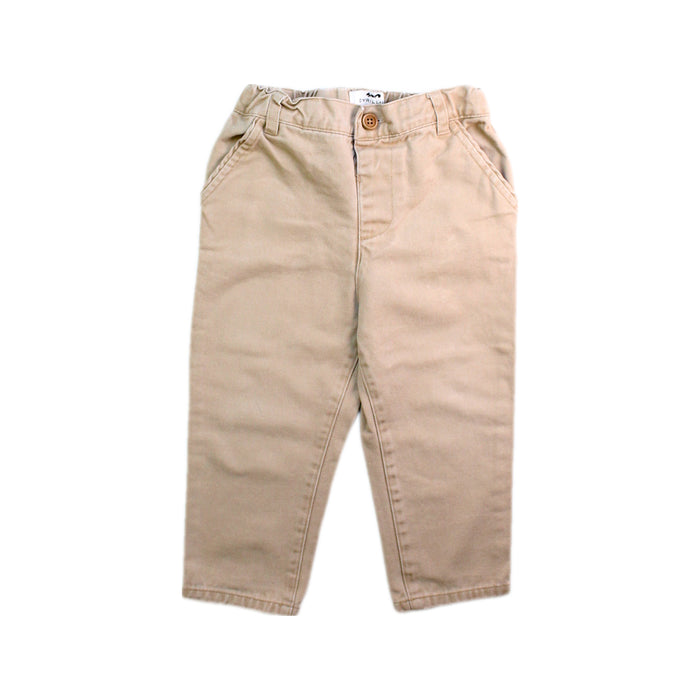 A Beige Casual Pants from Cyrillus in size 18-24M for boy. (Front View)