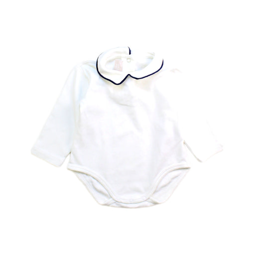 A White Long Sleeve Bodysuits from Chicco in size 3-6M for boy. (Front View)