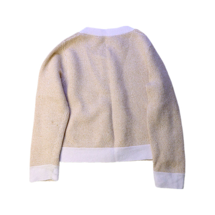 A Beige Cardigans from Bonpoint in size 3T for girl. (Back View)
