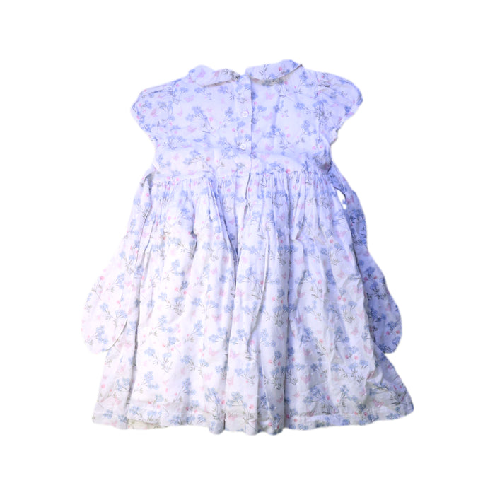 A White Short Sleeve Dresses from Confiture in size 5T for girl. (Back View)