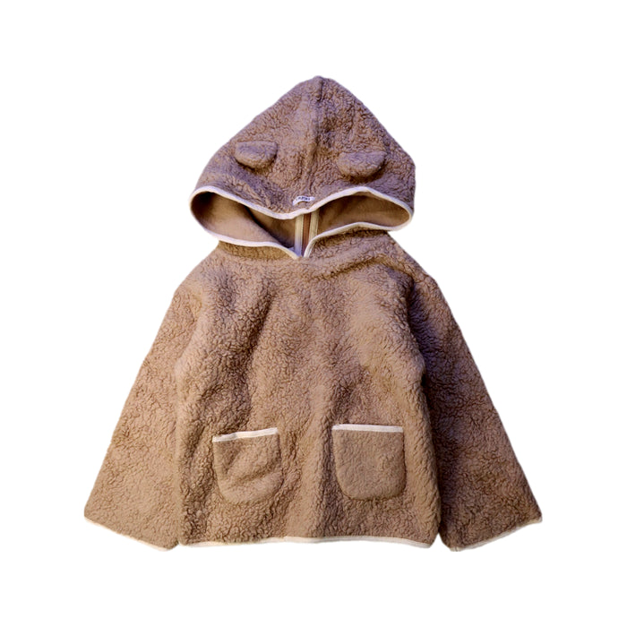 A Brown Hooded Sweatshirts from Buho in size 2T for neutral. (Front View)