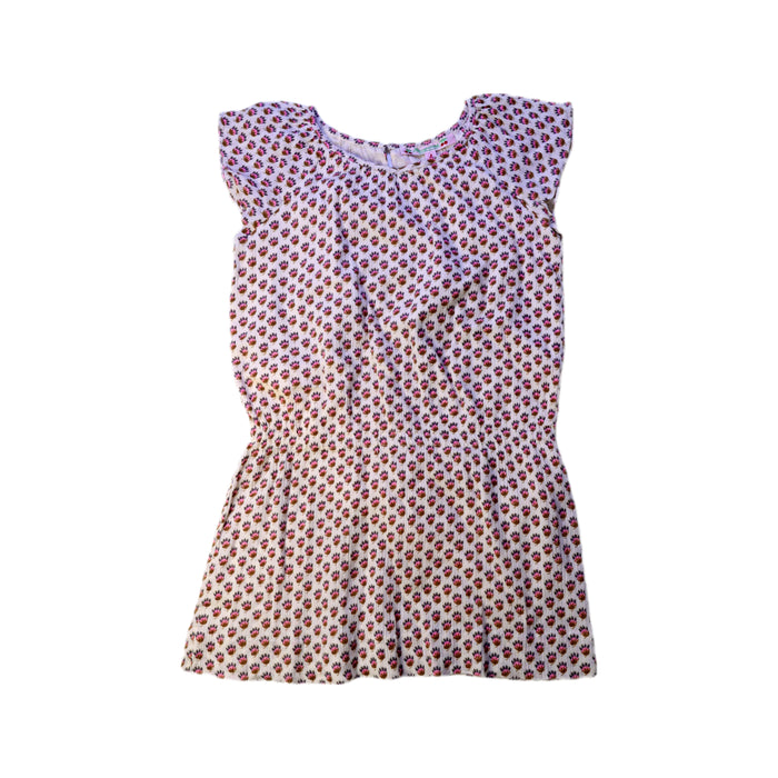 A Red Sleeveless Dresses from Bonpoint in size 4T for girl. (Front View)