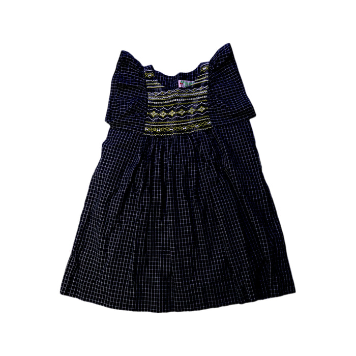 A Navy Long Sleeve Dresses from Bonpoint in size 3T for girl. (Front View)