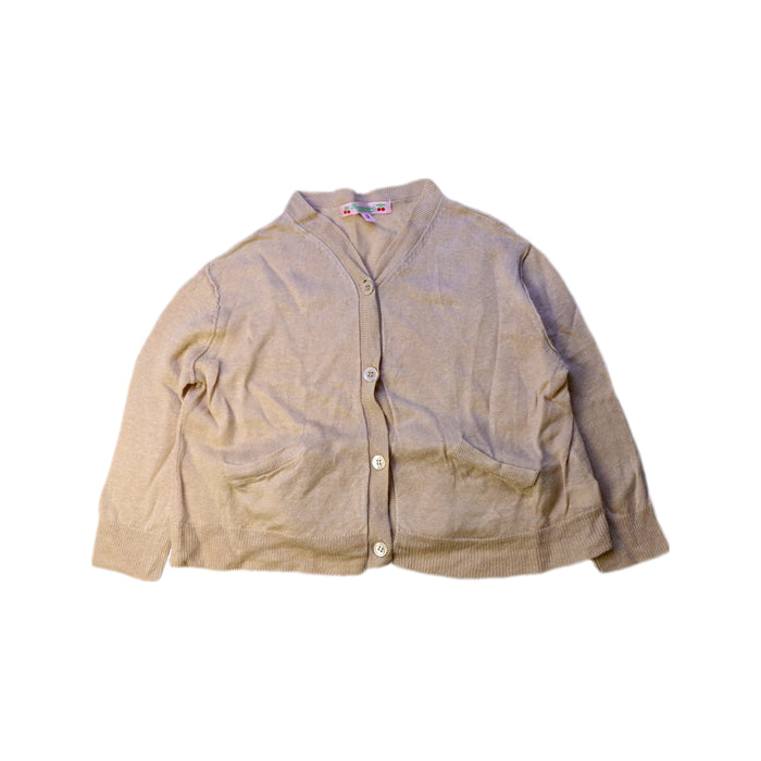 A Beige Cardigans from Bonpoint in size 3T for girl. (Front View)