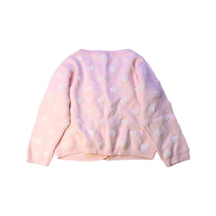 A Pink Cardigans from Bonton in size 2T for girl. (Back View)