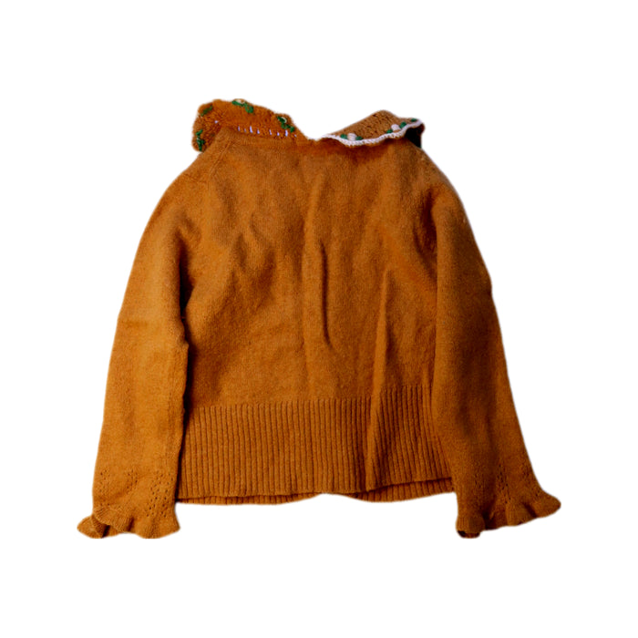 A Brown Cardigans from Emile et Ida in size 3T for girl. (Back View)