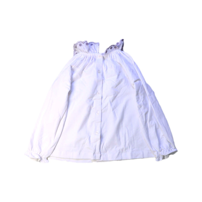 A White Long Sleeve Tops from Confiture in size 2T for girl. (Back View)