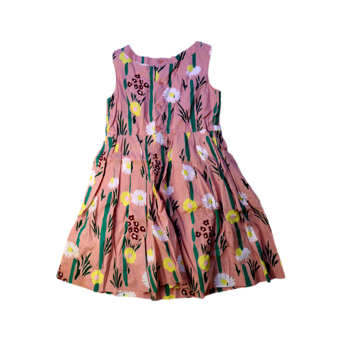 A Pink Sleeveless Dresses from Bonpoint in size 6T for girl. (Back View)