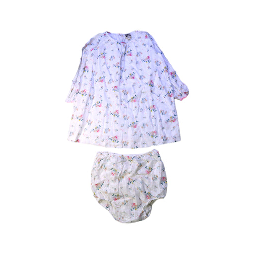 A White Dress Sets from Bonton in size 2T for girl. (Front View)