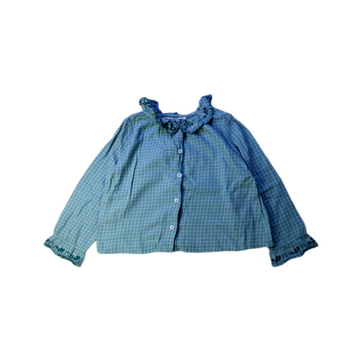 A Blue Long Sleeve Shirts from Emile et Ida in size 2T for girl. (Front View)