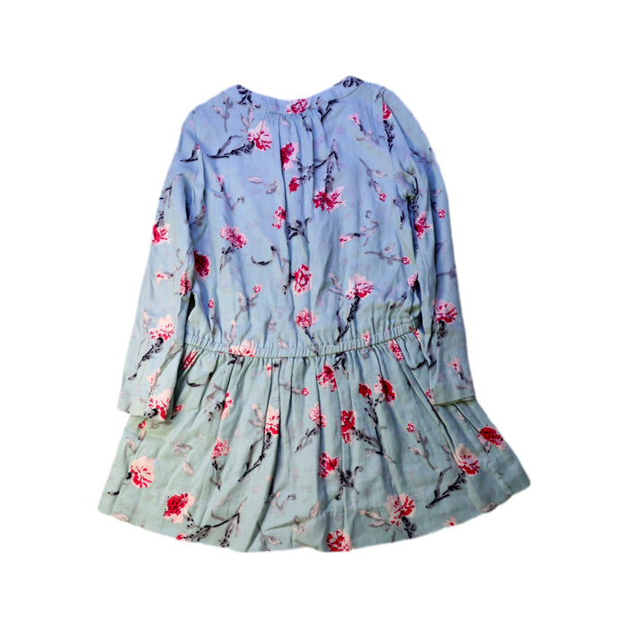 A Blue Long Sleeve Dresses from Bonpoint in size 8Y for girl. (Back View)