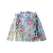 A Blue Rash Guards from Louise Misha in size 12-18M for girl. (Front View)