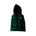 A Green Puffer/Quilted Coats & Outerwear from Moncler in size 2T for neutral. (Front View)