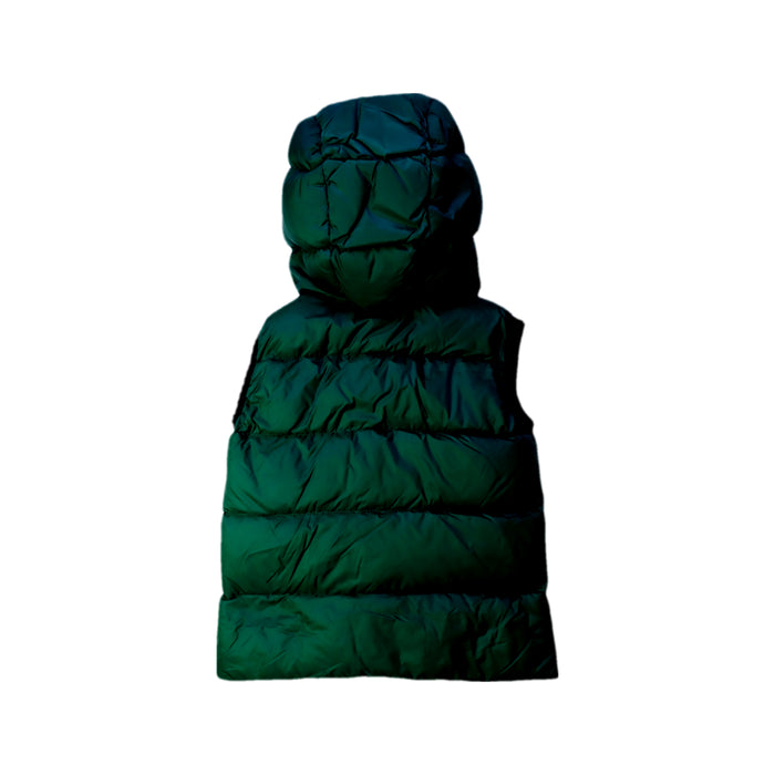 A Green Puffer/Quilted Coats & Outerwear from Moncler in size 2T for neutral. (Back View)