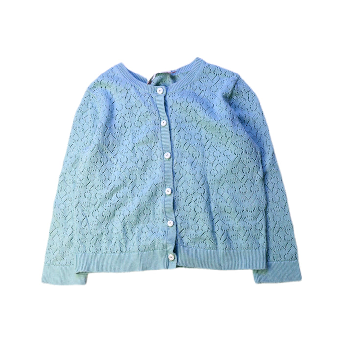 A Blue Cardigans from Bonpoint in size 4T for girl. (Front View)
