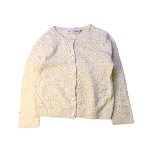 A Ivory Cardigans from Bonpoint in size 4T for girl. (Front View)