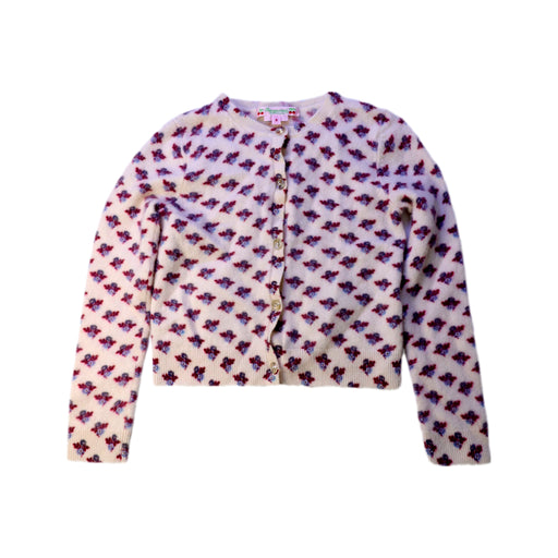 A White Cardigans from Bonpoint in size 6T for girl. (Front View)