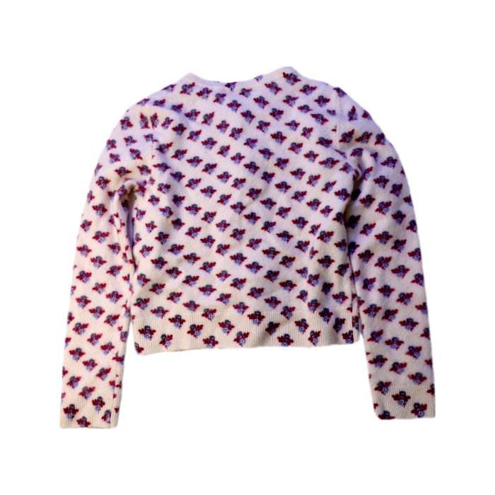 A White Cardigans from Bonpoint in size 6T for girl. (Back View)