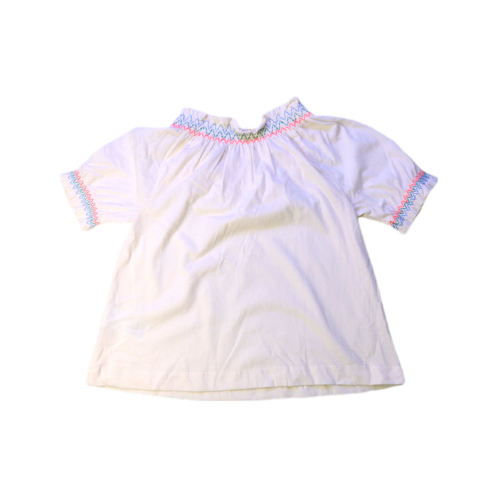 A White Short Sleeve Tops from Crewcuts in size 3T for girl. (Back View)