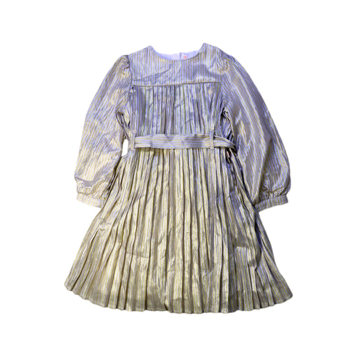 A Metallic Long Sleeve Dresses from Billieblush in size 4T for girl. (Front View)