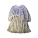 A Metallic Long Sleeve Dresses from Billieblush in size 4T for girl. (Front View)
