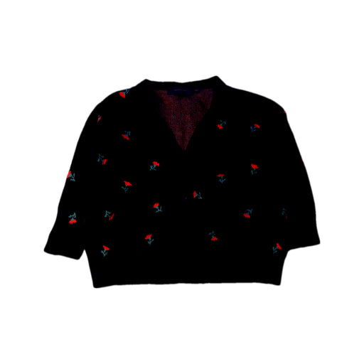 A Black Cardigans from Tinycottons in size 12-18M for neutral. (Front View)