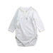 A White Long Sleeve Bodysuits from Petit Bateau in size Newborn for neutral. (Front View)