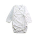 A White Long Sleeve Bodysuits from Petit Bateau in size Newborn for neutral. (Front View)