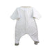 A White Onesies from Petit Bateau in size Newborn for boy. (Back View)