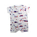 A Red Short Sleeve Rompers from Petit Bateau in size 0-3M for boy. (Back View)