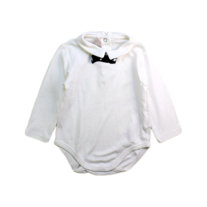 A White Long Sleeve Bodysuits from Chicco in size 6-12M for boy. (Front View)