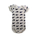 A Beige Short Sleeve Bodysuits from Petit Bateau in size 3-6M for neutral. (Front View)