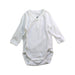 A White Long Sleeve Bodysuits from Petit Bateau in size Newborn for neutral. (Front View)