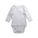 A White Long Sleeve Bodysuits from Jacadi in size 0-3M for girl. (Back View)