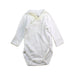 A White Long Sleeve Bodysuits from Petit Bateau in size Newborn for neutral. (Front View)