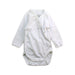 A White Long Sleeve Bodysuits from Petit Bateau in size Newborn for boy. (Front View)