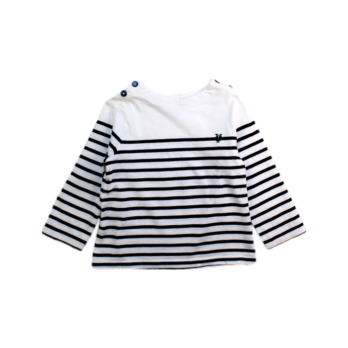 A White Long Sleeve Tops from Cyrillus in size 18-24M for boy. (Front View)