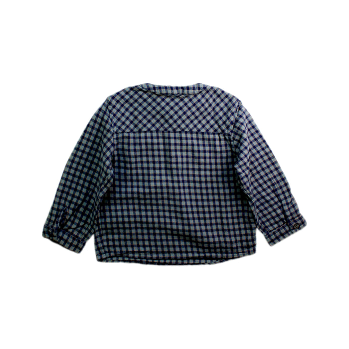 A Blue Long Sleeve Shirts from Cyrillus in size 18-24M for boy. (Back View)