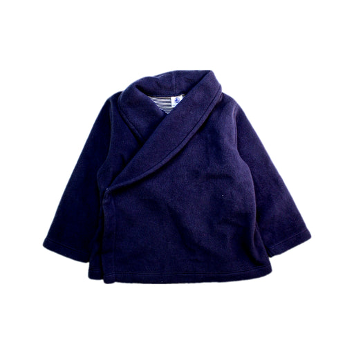 A Navy Coats from Petit Bateau in size 3T for boy. (Front View)