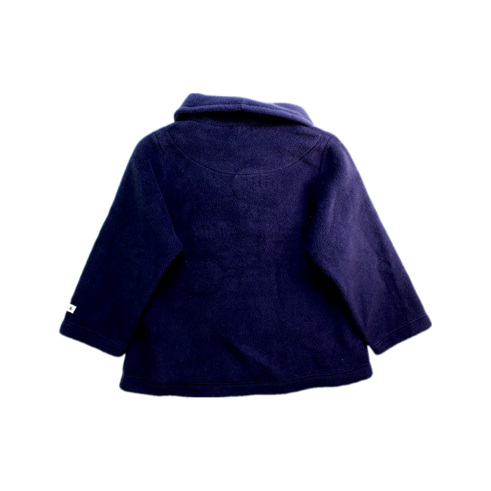 A Navy Coats from Petit Bateau in size 3T for boy. (Back View)