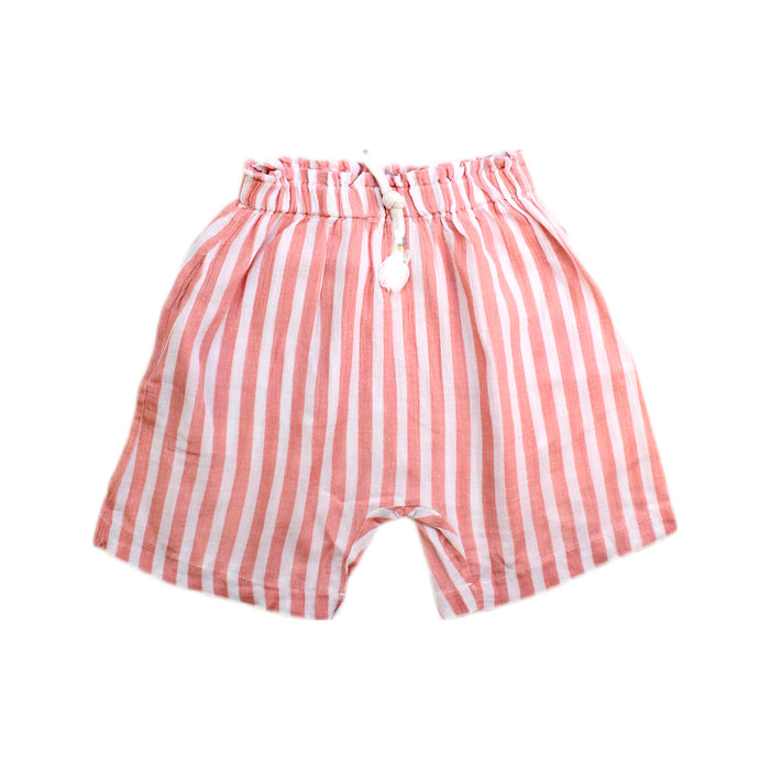 A Pink Shorts from 1 + in the family in size 4T for boy. (Front View)