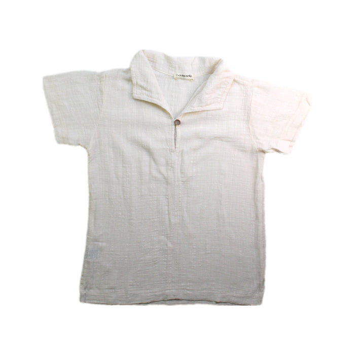 A White Short Sleeve Polos from 1 + in the family in size 4T for boy. (Front View)