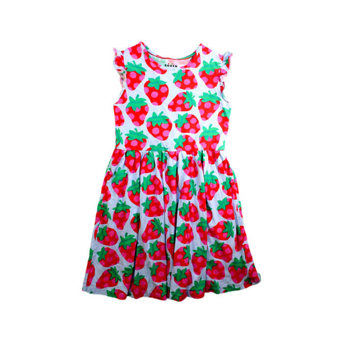 A Red Sleeveless Dresses from Boden in size 9Y for girl. (Front View)