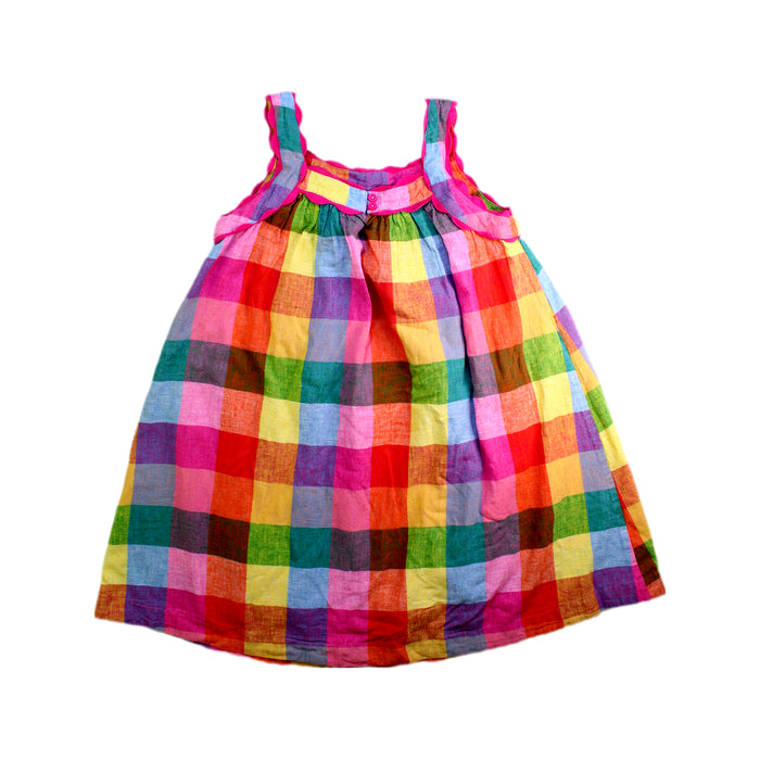 A Multicolour Sleeveless Dresses from Boden in size 9Y for girl. (Back View)