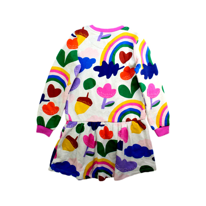 A Multicolour Long Sleeve Dresses from Boden in size 8Y for girl. (Back View)