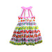 A Multicolour Sleeveless Dresses from Boden in size 9Y for girl. (Back View)