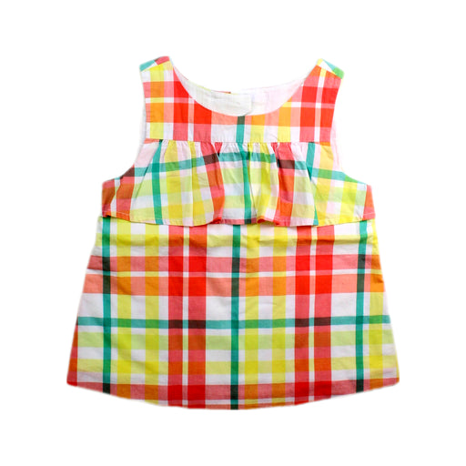 A Multicolour Sleeveless Tops from Janie & Jack in size 5T for girl. (Front View)