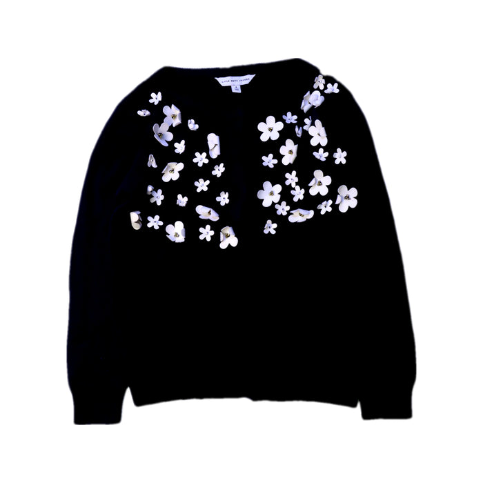 A Black Cardigans from Little Marc Jacobs in size 4T for girl. (Front View)