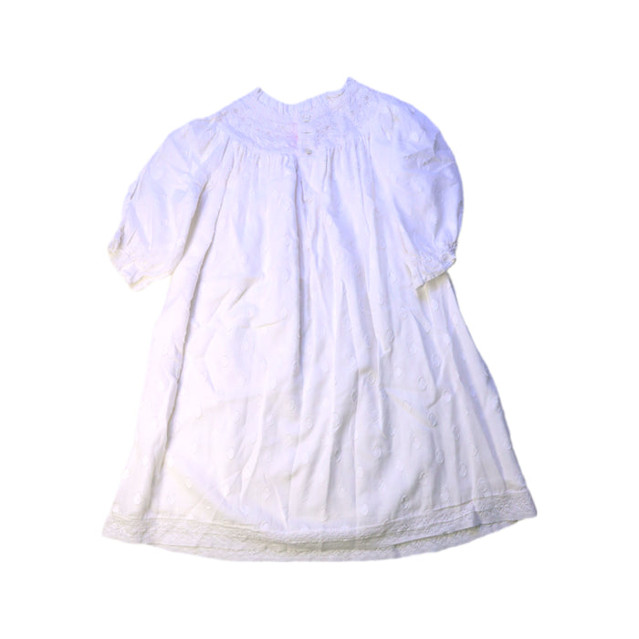 A White Short Sleeve Dresses from Bonpoint in size 3T for girl. (Back View)