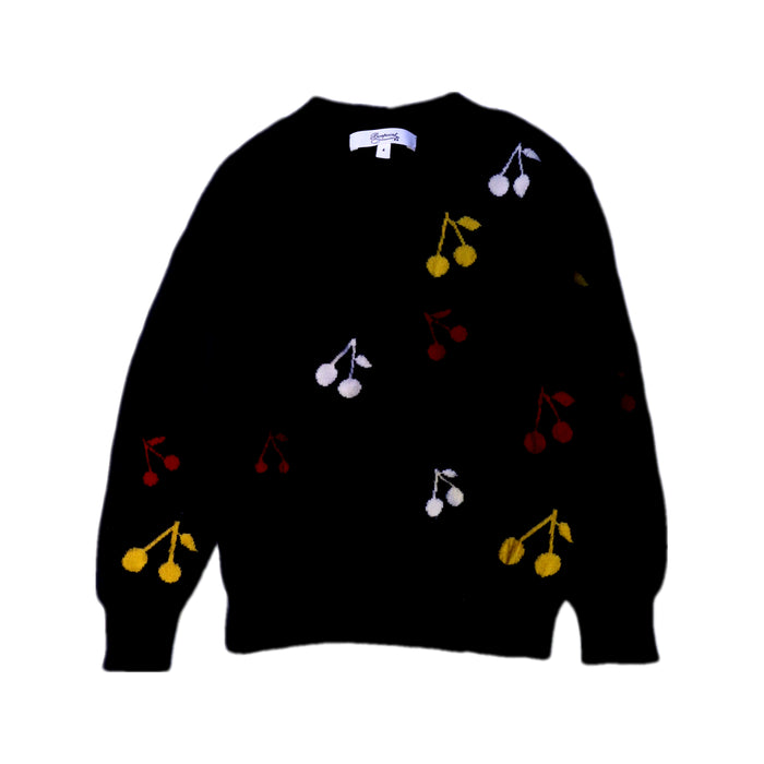 A Black Knit Sweaters from Bonpoint in size 4T for girl. (Front View)